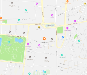 باب همایون کجاست: روی نقشه